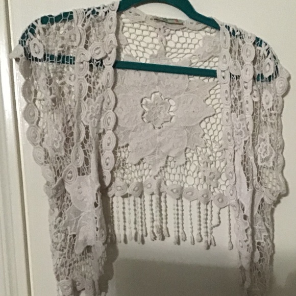 Vivid Collection Of NY Crochet BOHO Chic Knit Top - Picture 1 of 4
